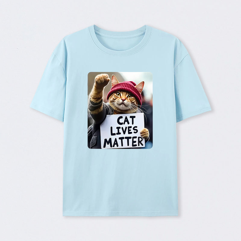 Cat Lives Matter Protest Cat T-Shirt