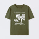 Demon Skeleton Holding Glass With Text T-Shirt