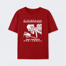 Demon Skeleton Holding Glass With Text T-Shirt