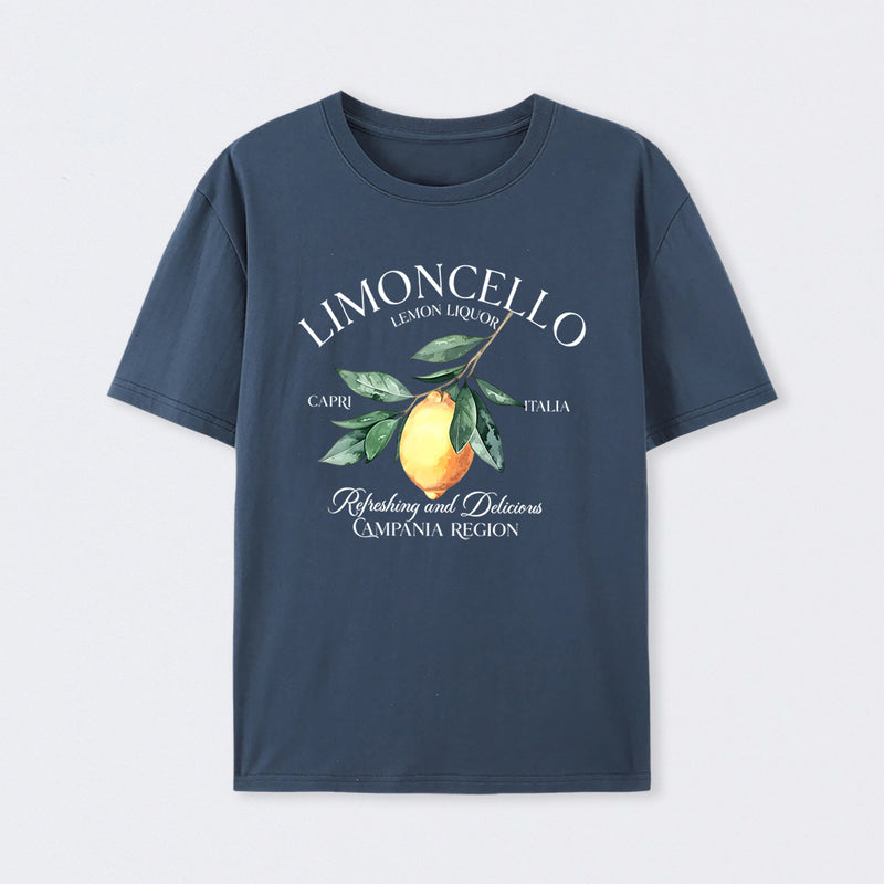 Limoncello Lemon Liquor Capri Italia Refreshing And Delicious Campania Region T-Shirt