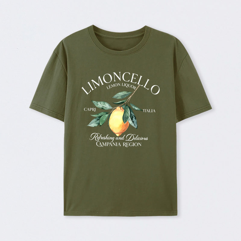 Limoncello Lemon Liquor Capri Italia Refreshing And Delicious Campania Region T-Shirt
