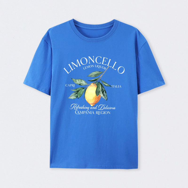 Limoncello Lemon Liquor Capri Italia Refreshing And Delicious Campania Region T-Shirt