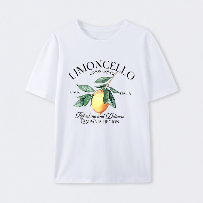 Limoncello Lemon Liquor Capri Italia Refreshing And Delicious Campania Region T-Shirt