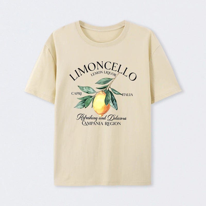 Limoncello Lemon Liquor Capri Italia Refreshing And Delicious Campania Region T-Shirt