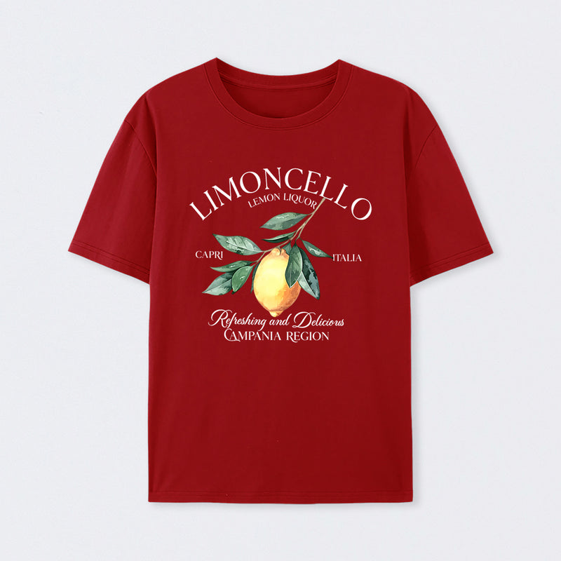 Limoncello Lemon Liquor Capri Italia Refreshing And Delicious Campania Region T-Shirt