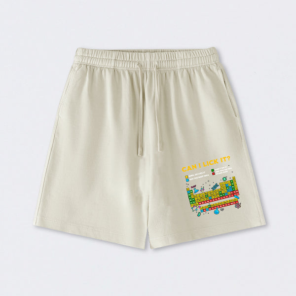 Can I Lick It Periodic Table Washed Shorts