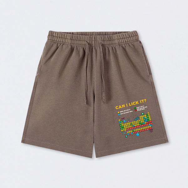 Can I Lick It Periodic Table Washed Shorts