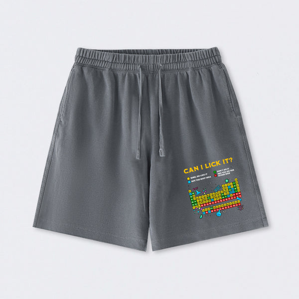 Can I Lick It Periodic Table Washed Shorts