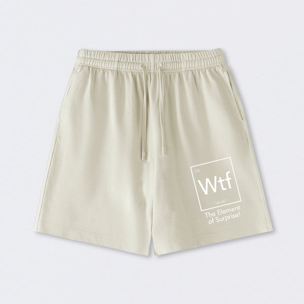 Wtf - The Element of Surprise Funny Science Washed Shorts
