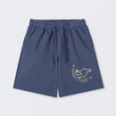 Rabbit or Duck Funny Washed Shorts