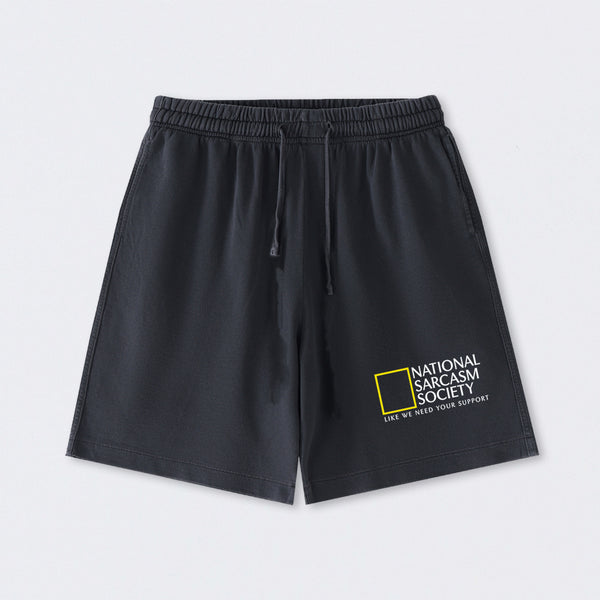 National Sarcasm Society Washed Shorts