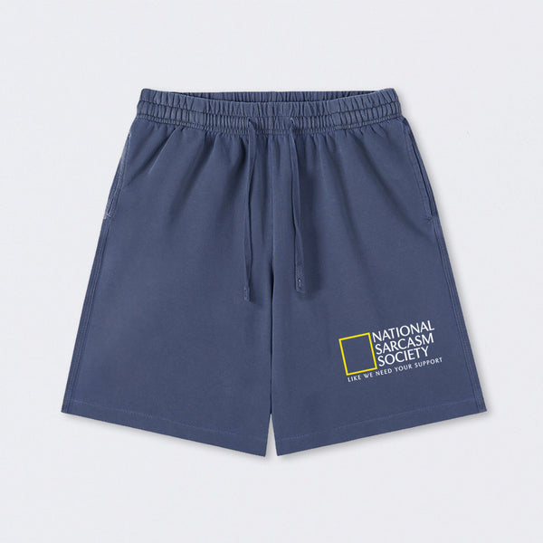 National Sarcasm Society Washed Shorts