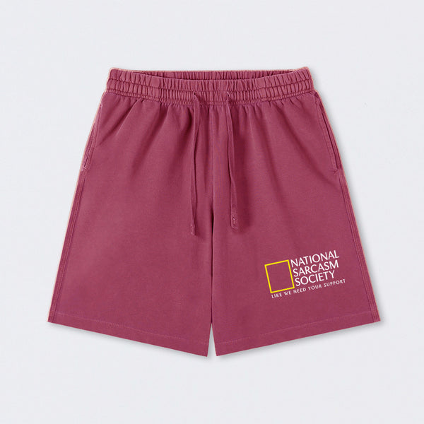National Sarcasm Society Washed Shorts