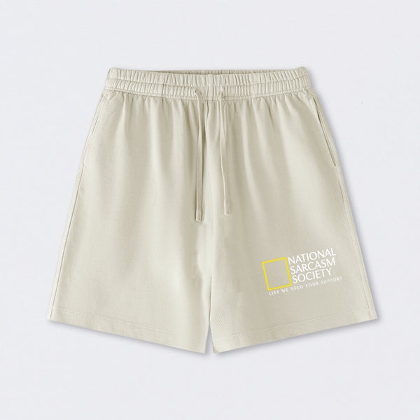 National Sarcasm Society Washed Shorts