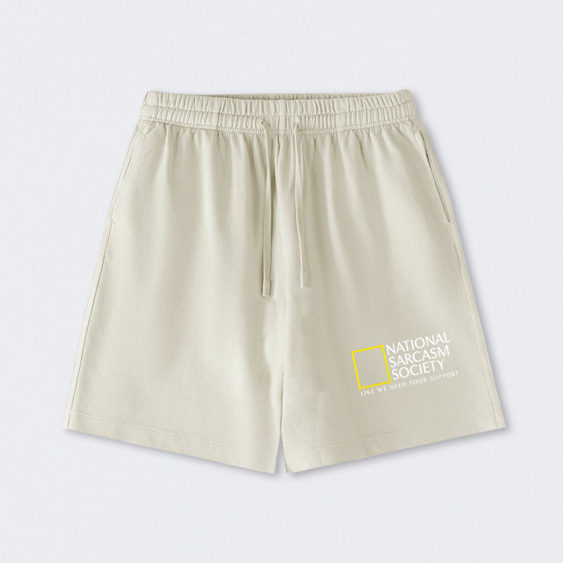 National Sarcasm Society Washed Shorts