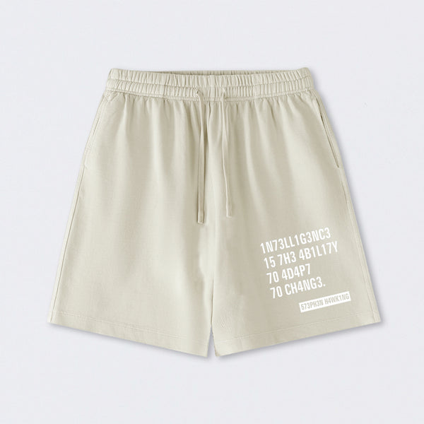 Intelligence - Stephen Hawking Science Washed Shorts