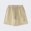 Optical Deconstruction Washed Shorts