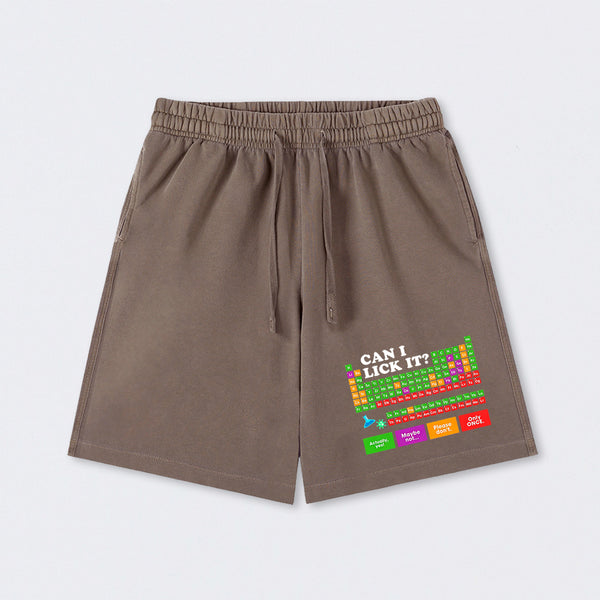 Can I Lick It Periodic Table Washed Shorts