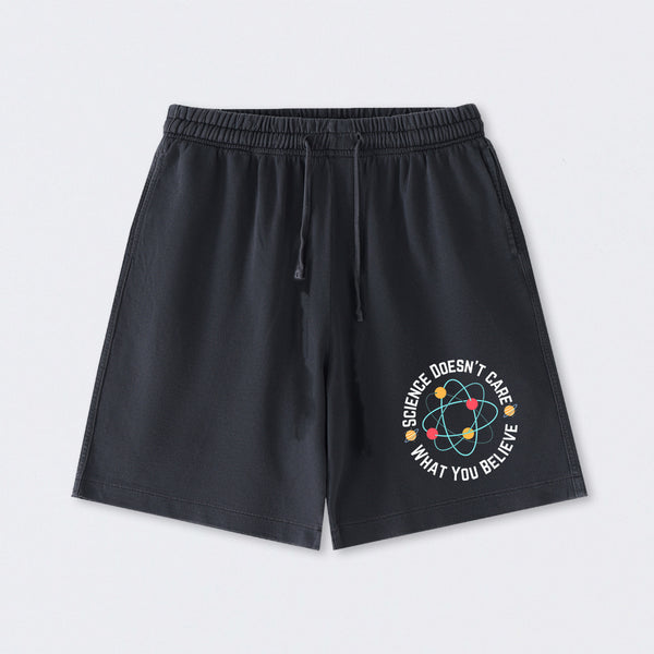 Science doesn't care what you believe Science Washed Shorts