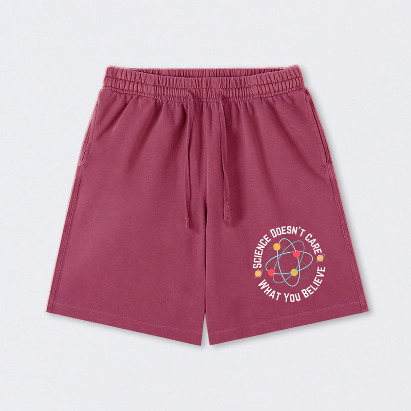 Science doesn't care what you believe Science Washed Shorts