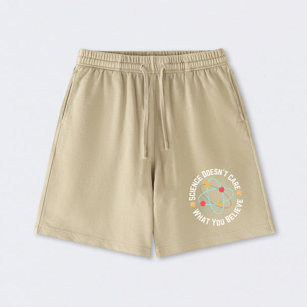 Science doesn't care what you believe Science Washed Shorts