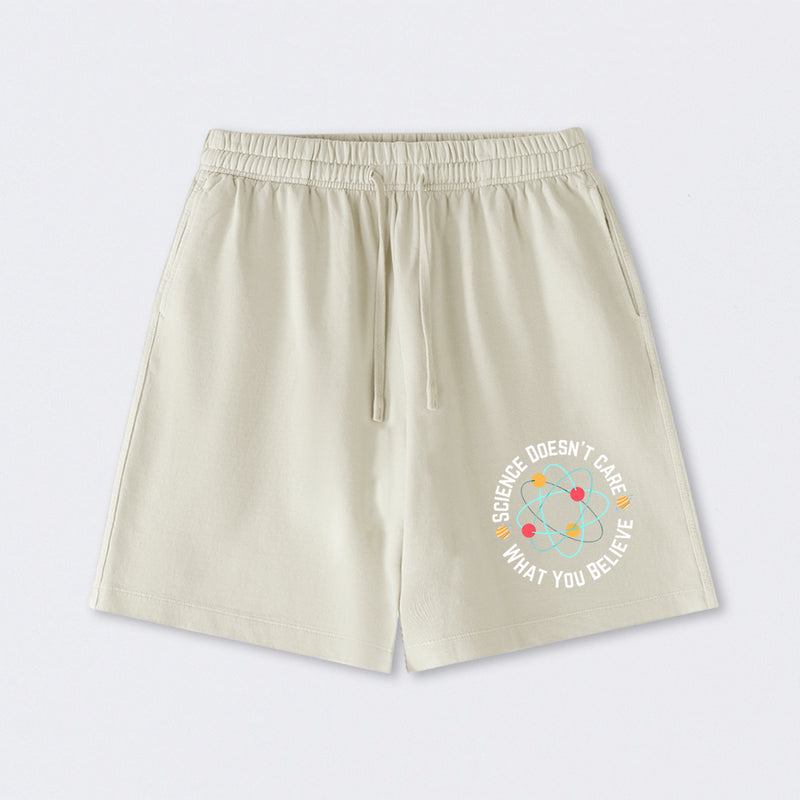 Science doesn't care what you believe Science Washed Shorts