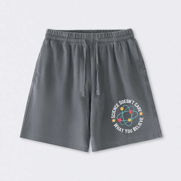 Science doesn't care what you believe Science Washed Shorts