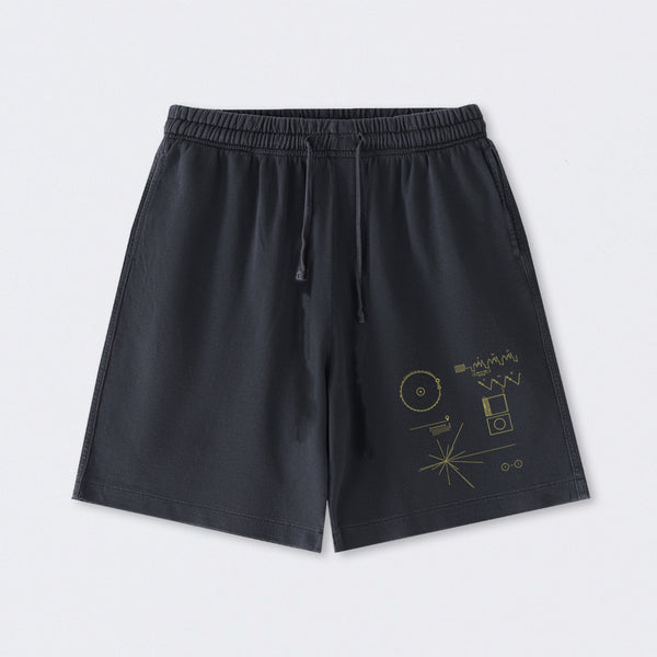 The Voyager Golden Record Washed Shorts