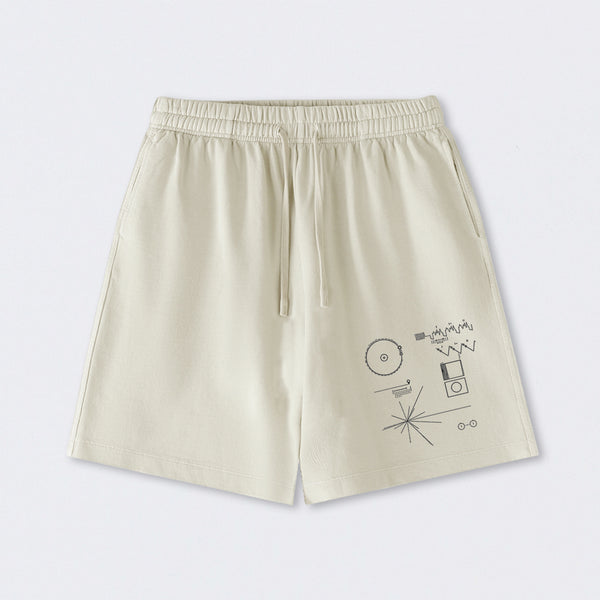 The Voyager Golden Record Washed Shorts