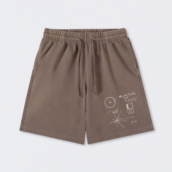The Voyager Golden Record Washed Shorts
