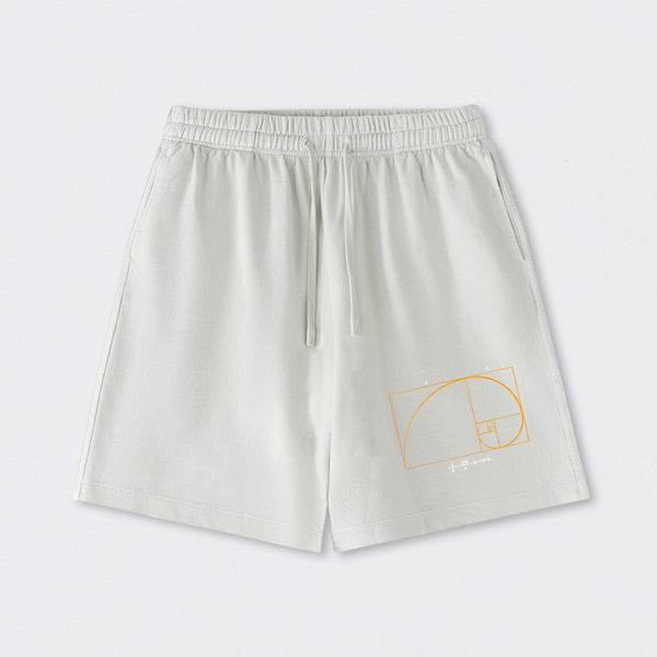 Fibonacci Math Art Science Engineer Washed Shorts