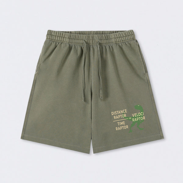 Equations Of Motion Science Velociraptor Washed Shorts
