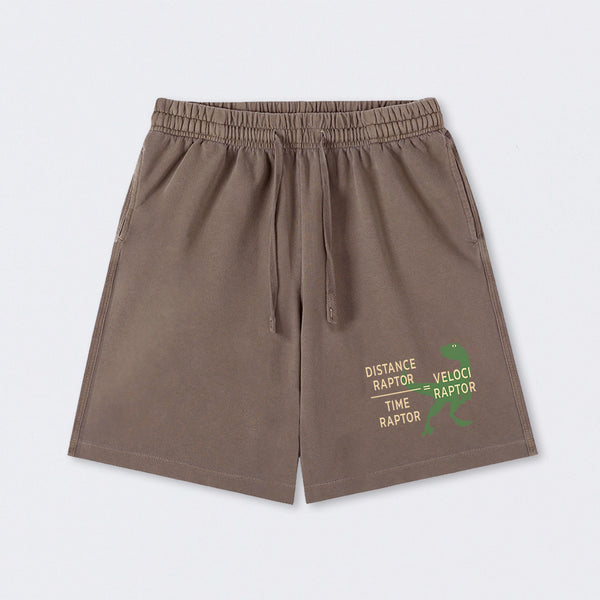 Equations Of Motion Science Velociraptor Washed Shorts