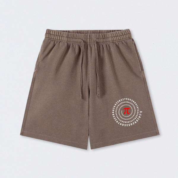 Pi Science Number Sequence Classic Washed Shorts