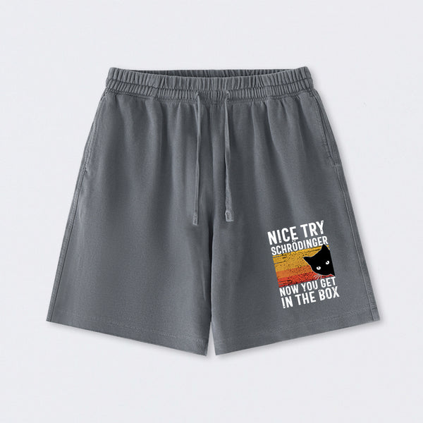 You Get Schrodinger's cat In The Box Washed Shorts