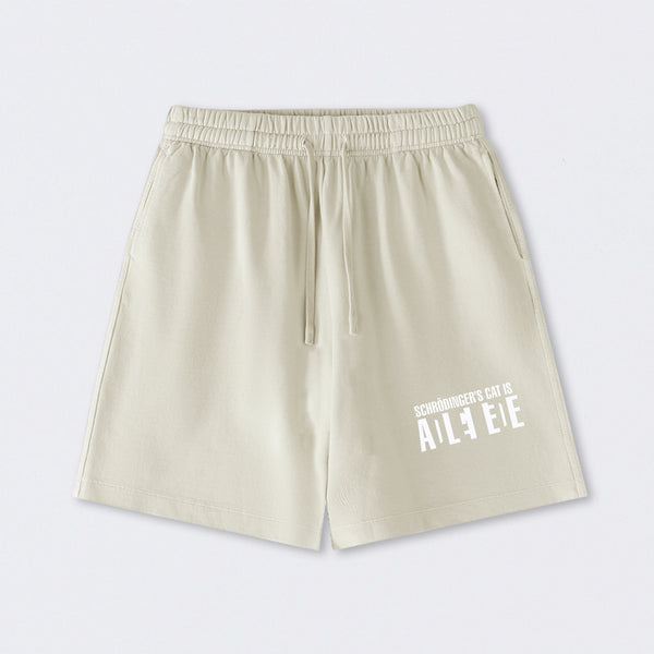 SchrÖdinger's Cat ADLEIAVDE Science Washed Shorts