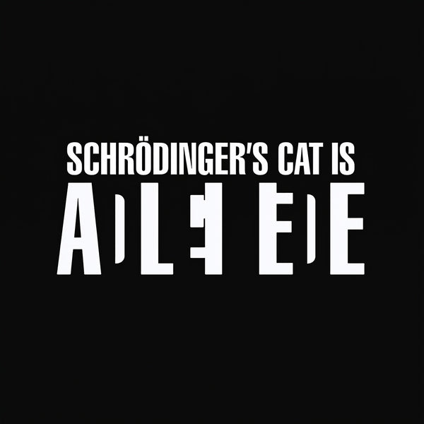 SchrÖdinger's Cat ADLEIAVDE Science Washed Shorts