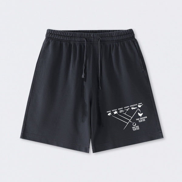 The Chicken And The Egg Washed Shorts