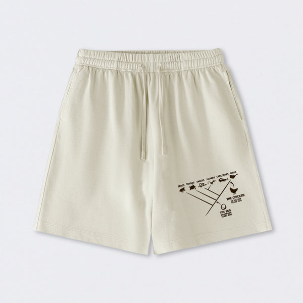 The Chicken And The Egg Washed Shorts