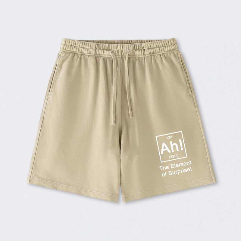Ah! The element of surprise Washed Shorts