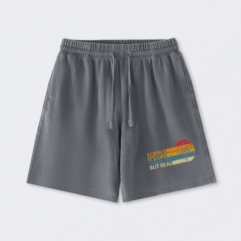 Science It's Like Magic But Real Science Washed Shorts