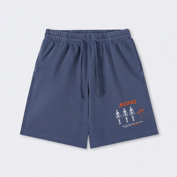 ADHD AWARENESS Washed Shorts