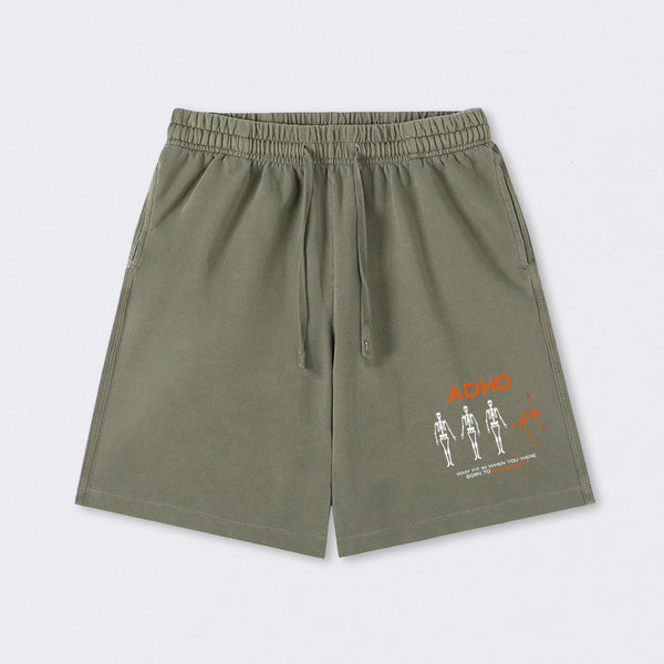 ADHD AWARENESS Washed Shorts