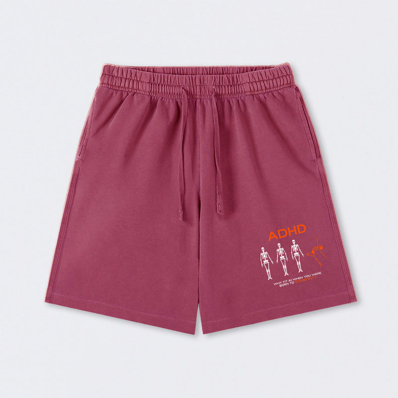 ADHD AWARENESS Washed Shorts
