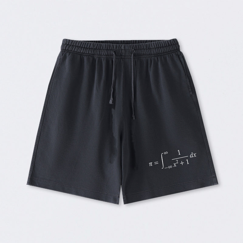 The Constant Number Pi Washed Shorts