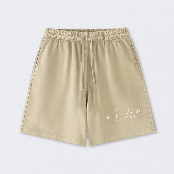 The Constant Number Pi Washed Shorts