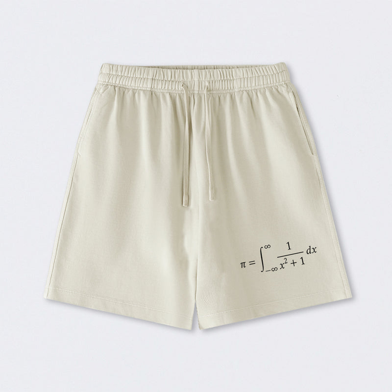 The Constant Number Pi Washed Shorts