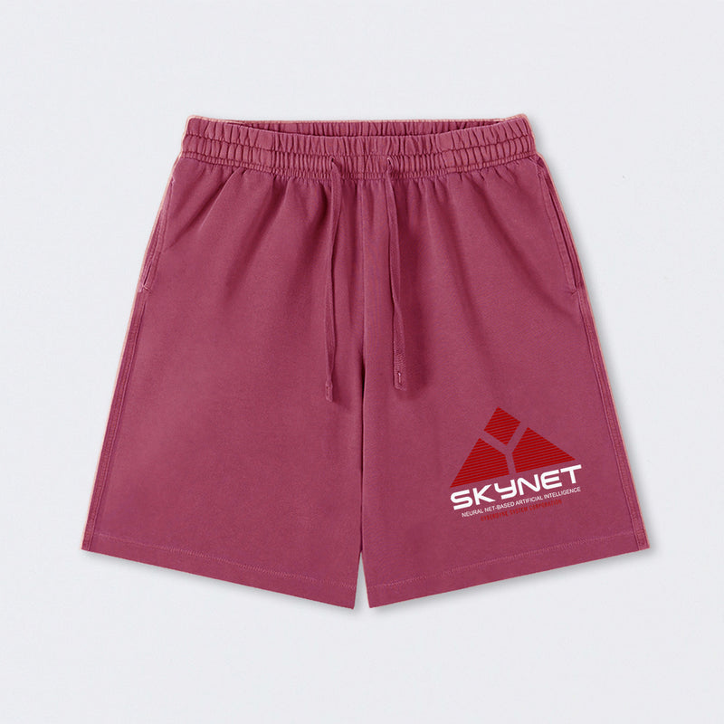 Skynet Neural Net Based Artificial Intelligence Washed Shorts