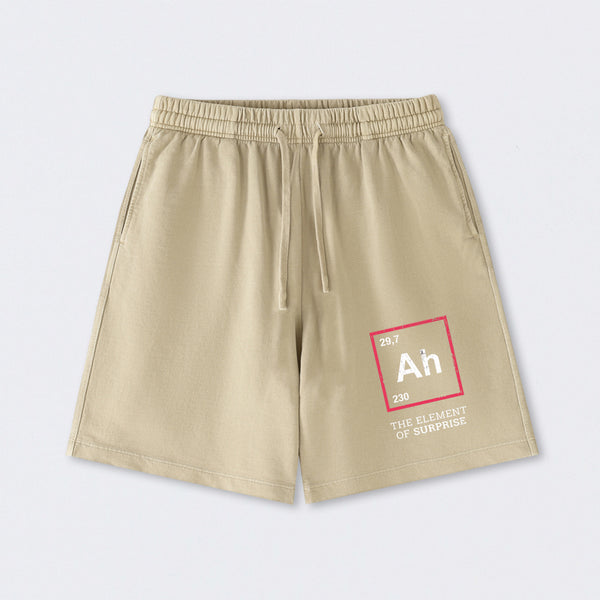 Ah! The Element Of Surprise Washed Shorts