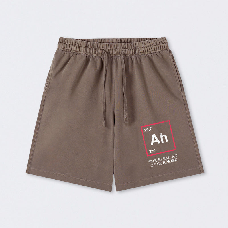 Ah! The Element Of Surprise Washed Shorts